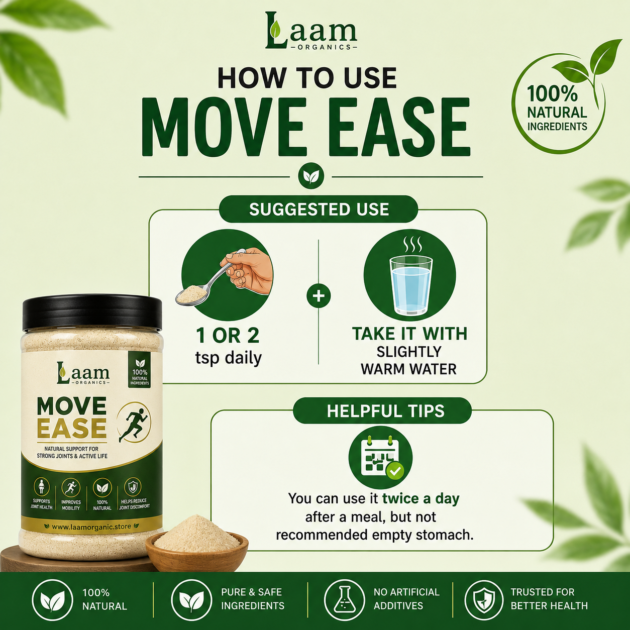 Move Ease - Organic Supplement